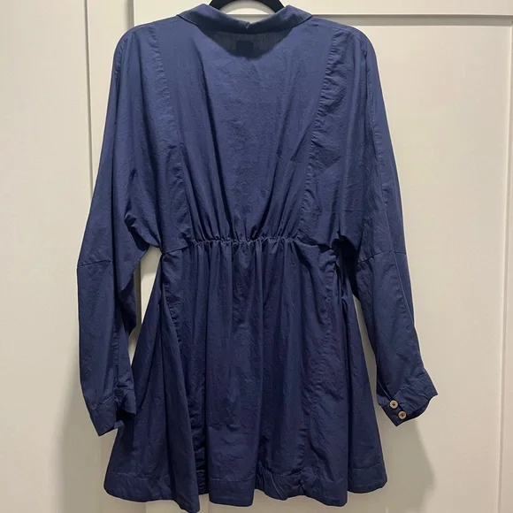 Free People Button Down TShirt Dress - Picture 4 of 6